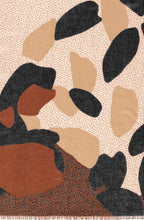 Black & Tan Patterned Scarf