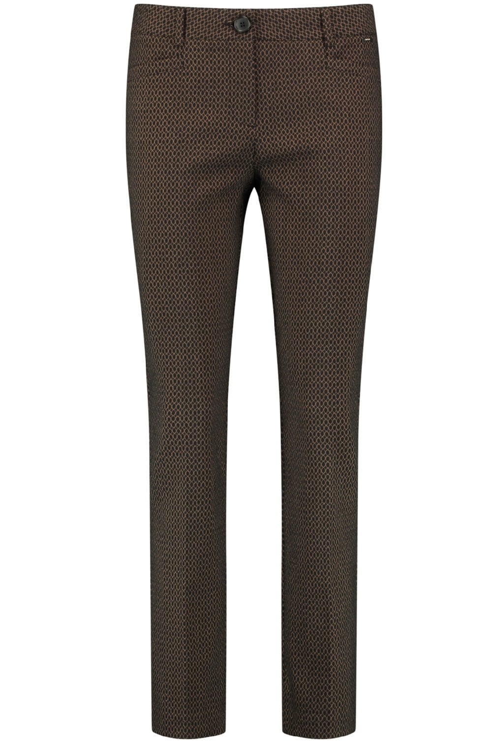 Black & Tan Patterned Trousers