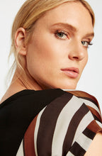 Black & Tan Striped Top