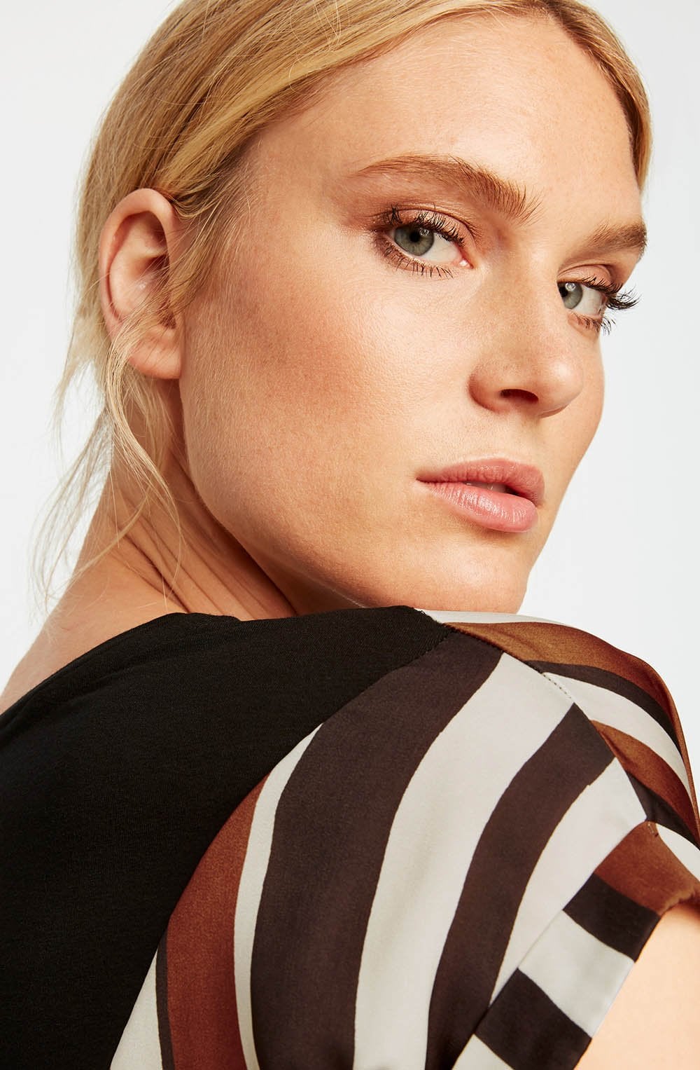 Black & Tan Striped Top