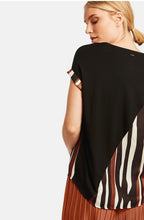 Black & Tan Striped Top