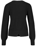 Black Textured Knit Jumper