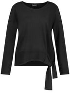 Black Tie Detailed Jumper