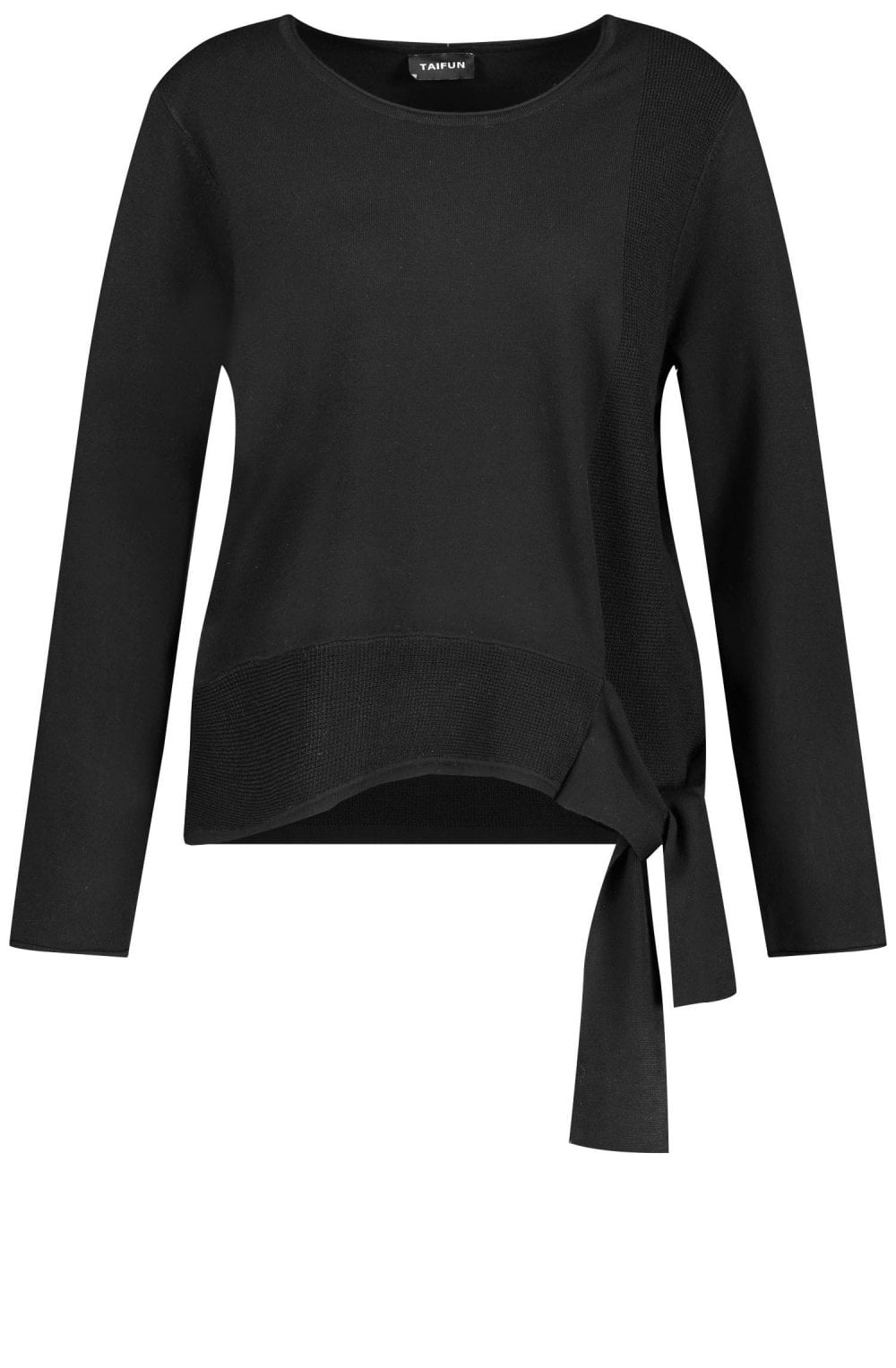 Black Tie Detailed Jumper