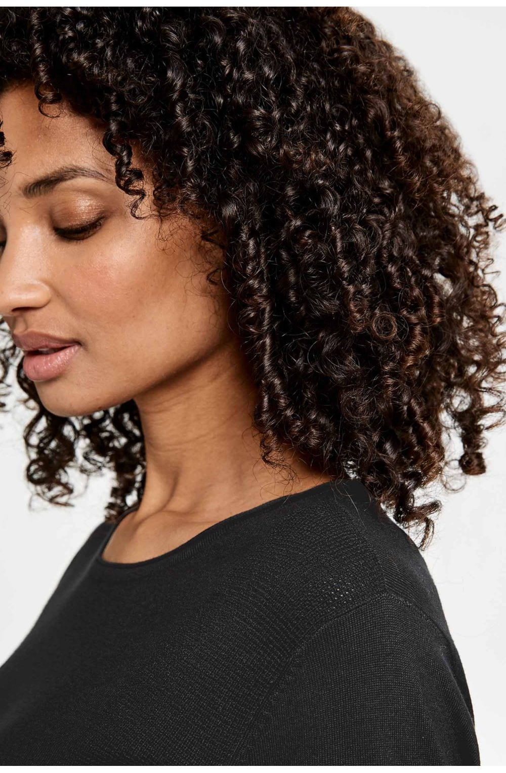 Black Tie Detailed Jumper