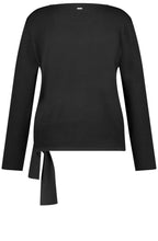 Black Tie Detailed Jumper