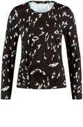 Black Twisted Knot Detail Jersey Top