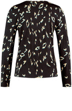 Black Twisted Knot Detail Jersey Top