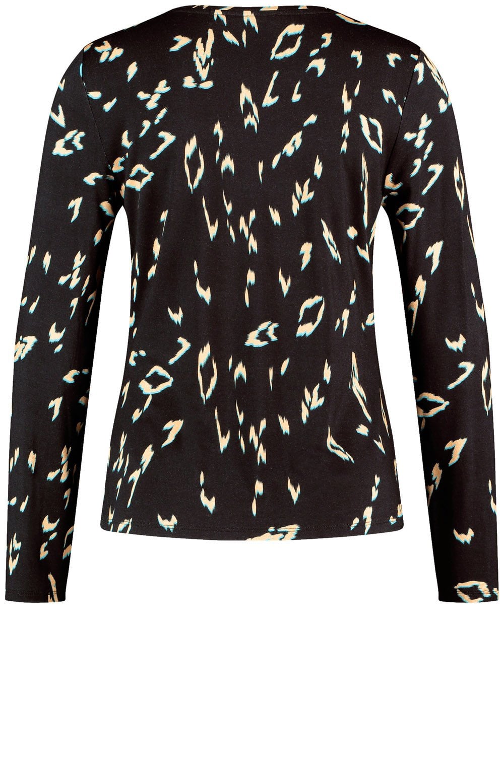 Black Twisted Knot Detail Jersey Top
