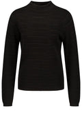 Black Wavy Texture Jumper