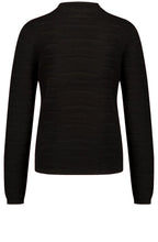 Black Wavy Texture Jumper