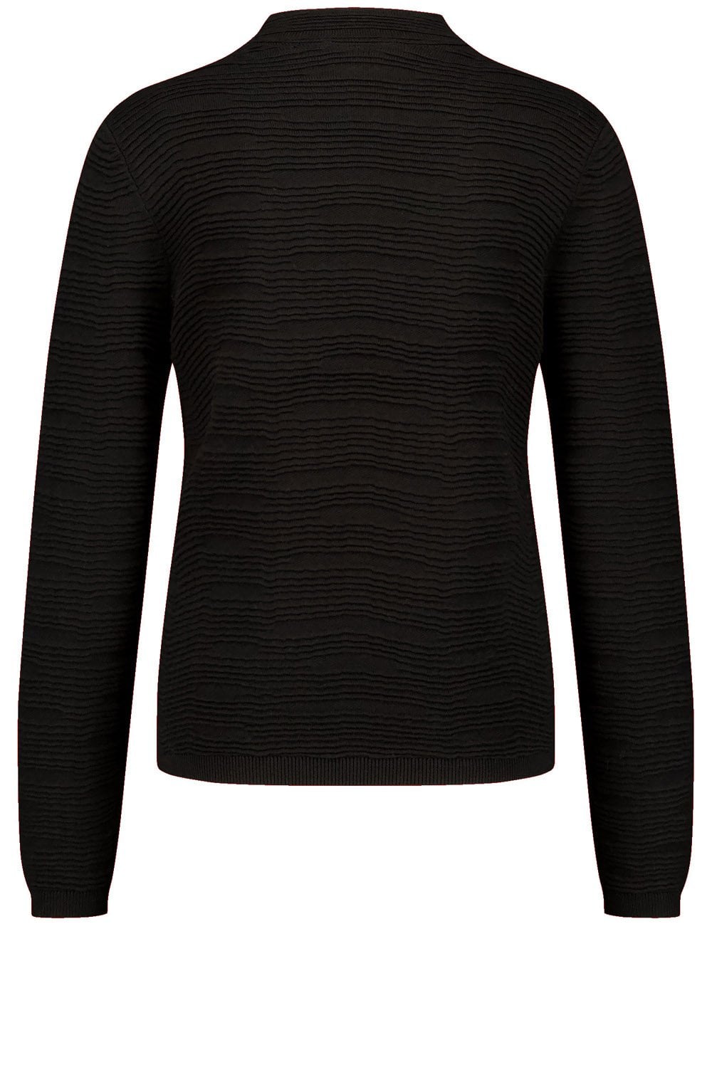 Black Wavy Texture Jumper