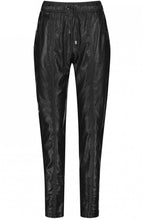 Black Wet Look Trousers