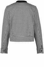Black & White Dog Tooth Bomber Jacket