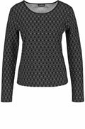 Black & White Embossed Top