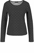 Black & White Embossed Top