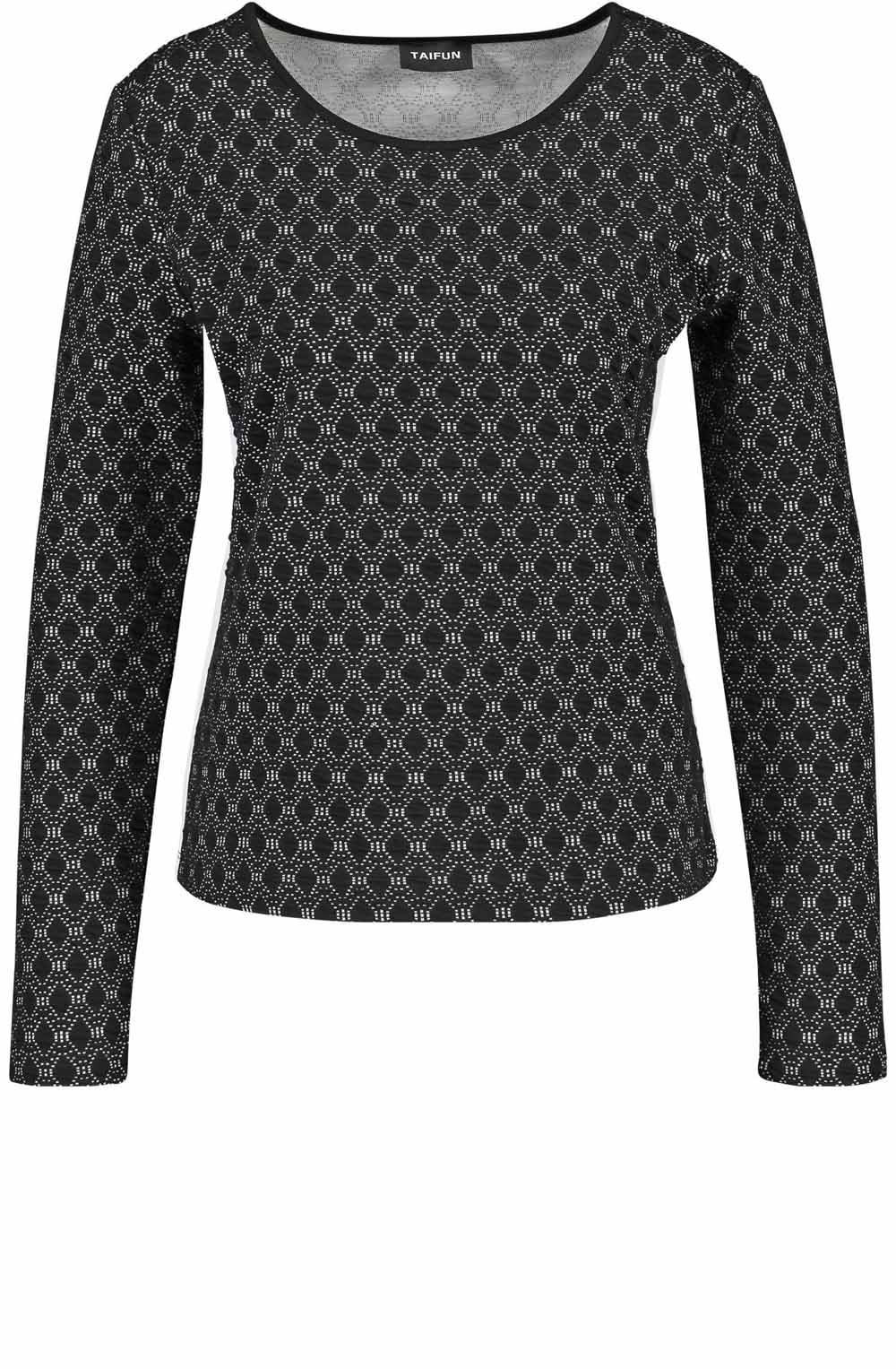 Black & White Embossed Top