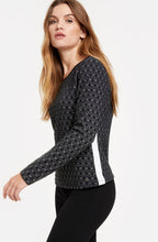 Black & White Embossed Top