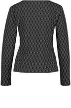 Black & White Embossed Top