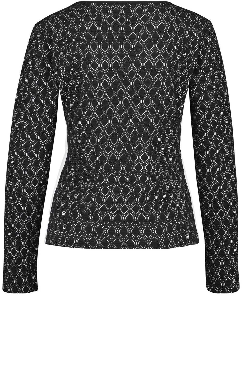Black & White Embossed Top