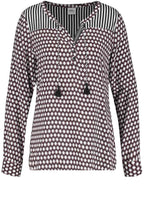 Black & White Patterned Blouse