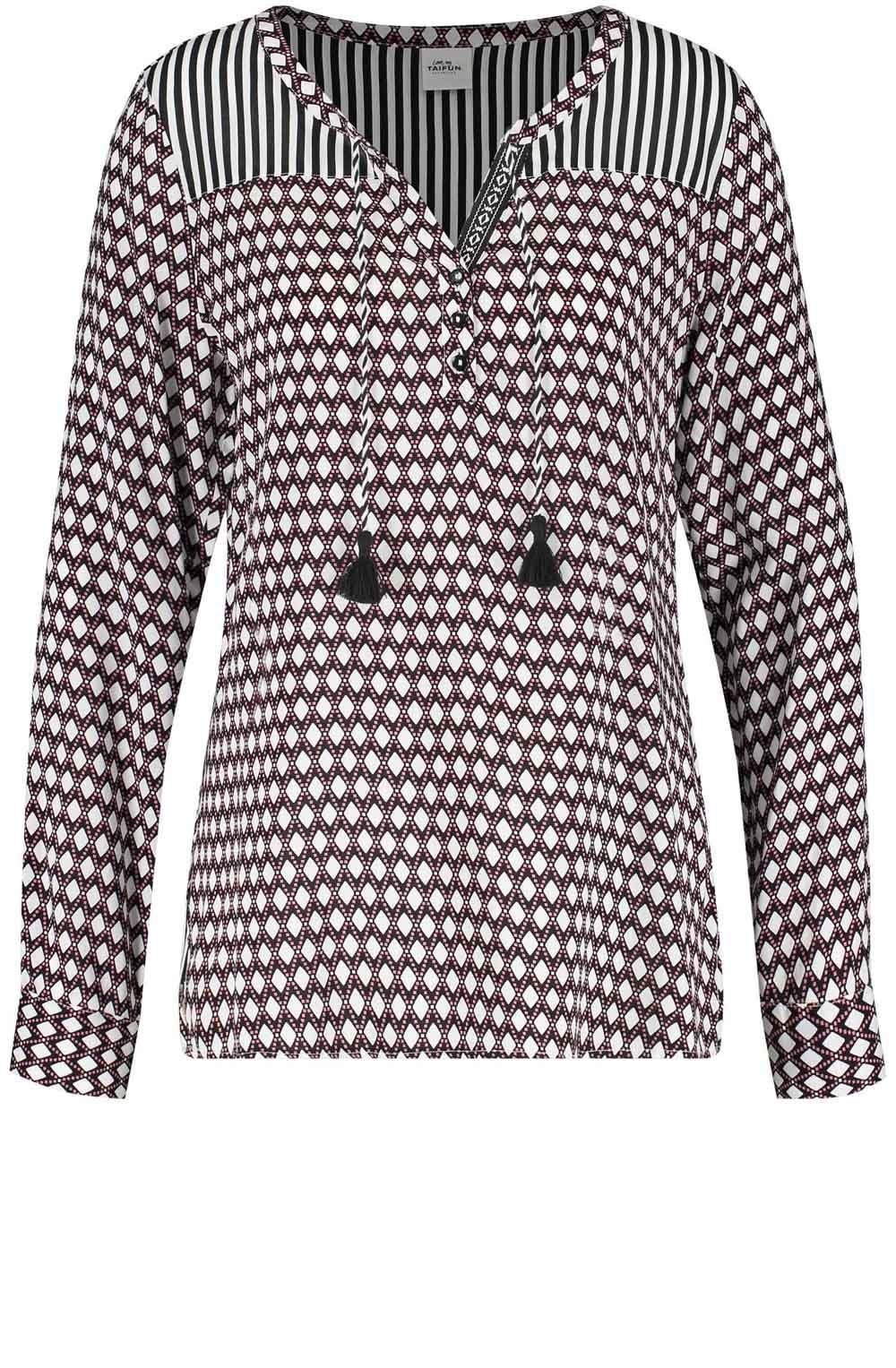 Black & White Patterned Blouse