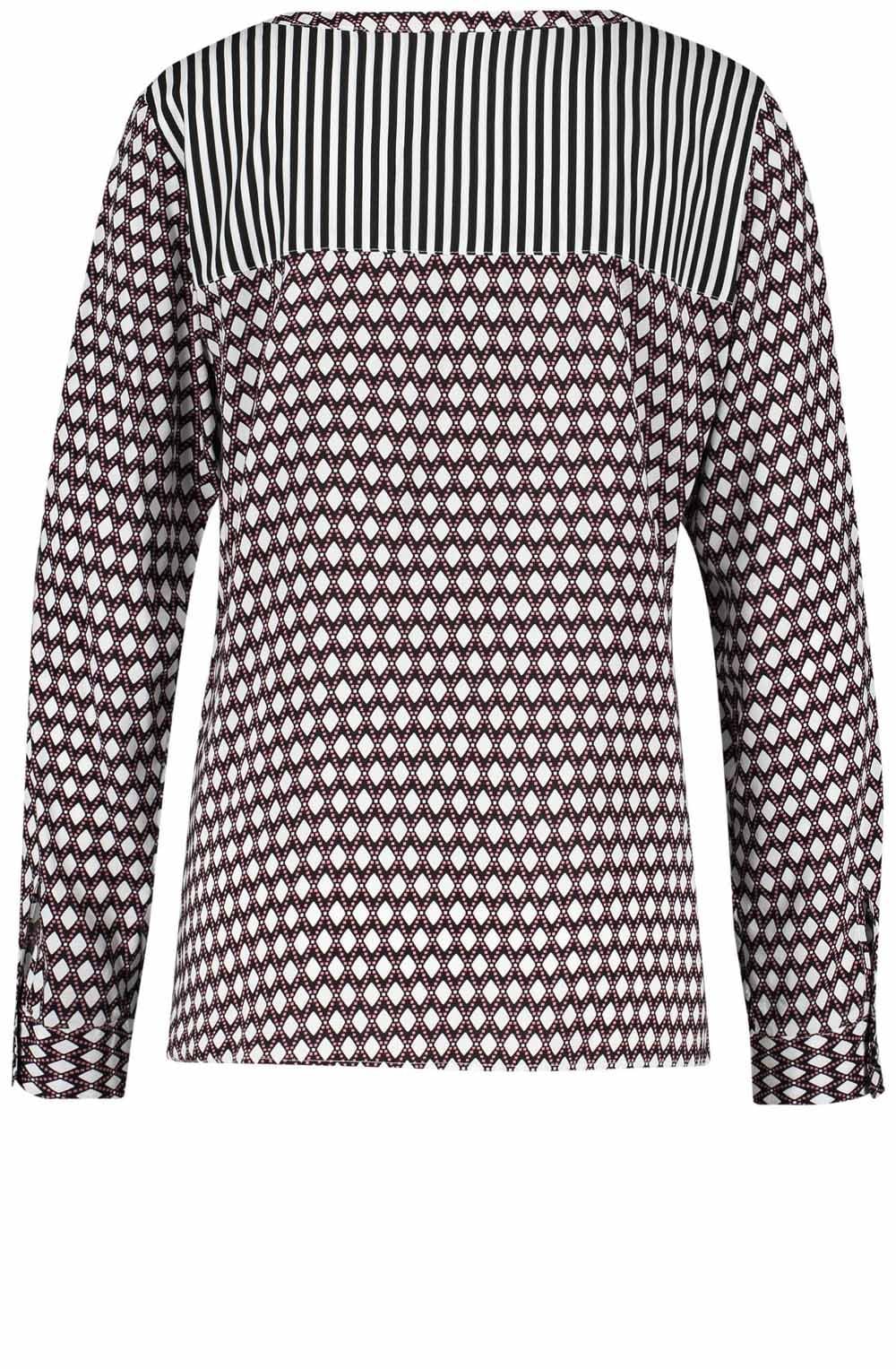 Black & White Patterned Blouse