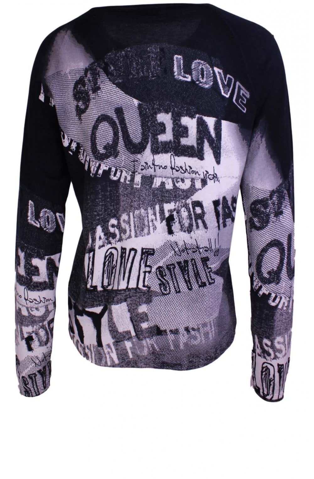 Black & White Patterned Jumper