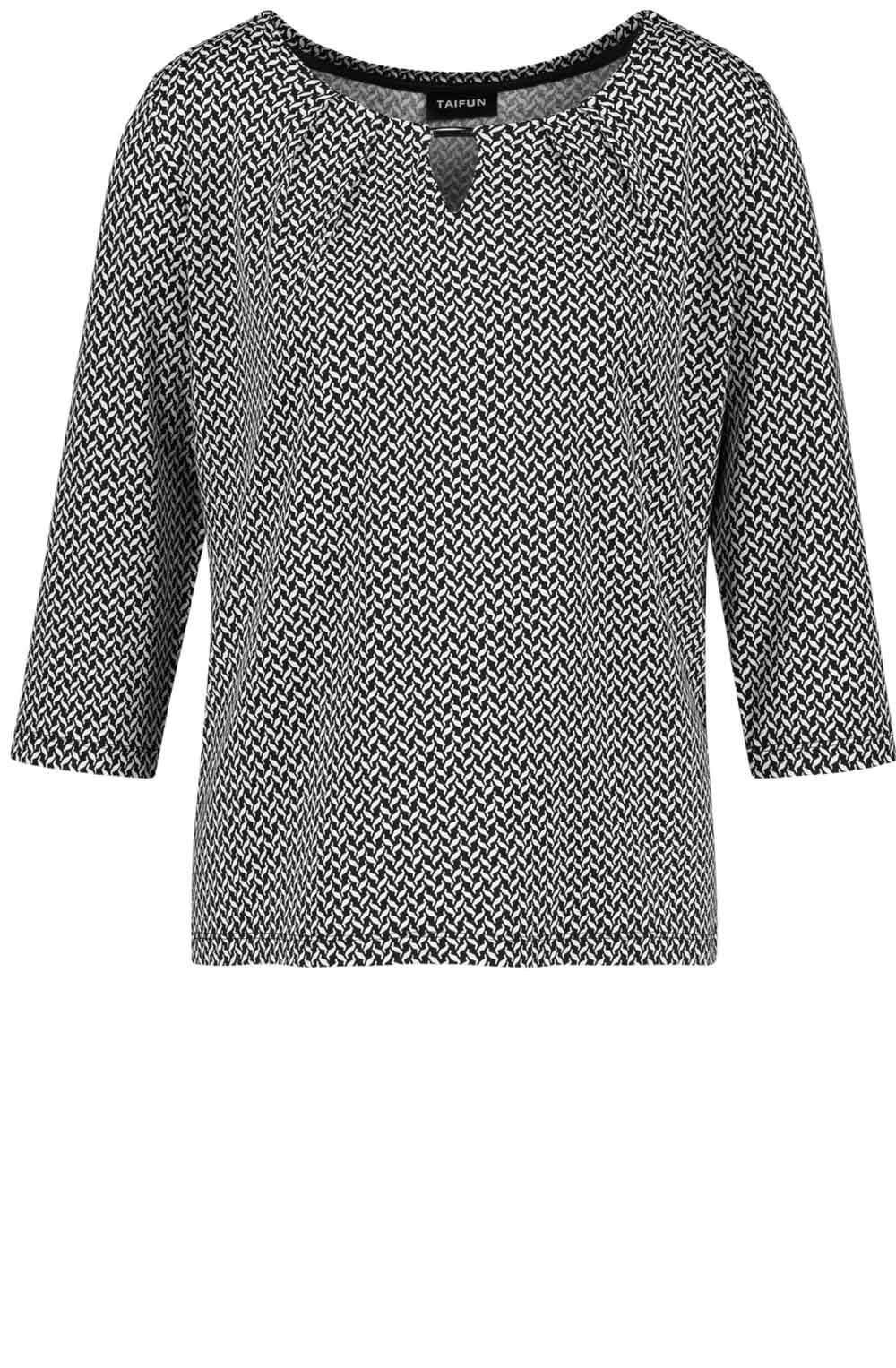 Black & White Patterned Top