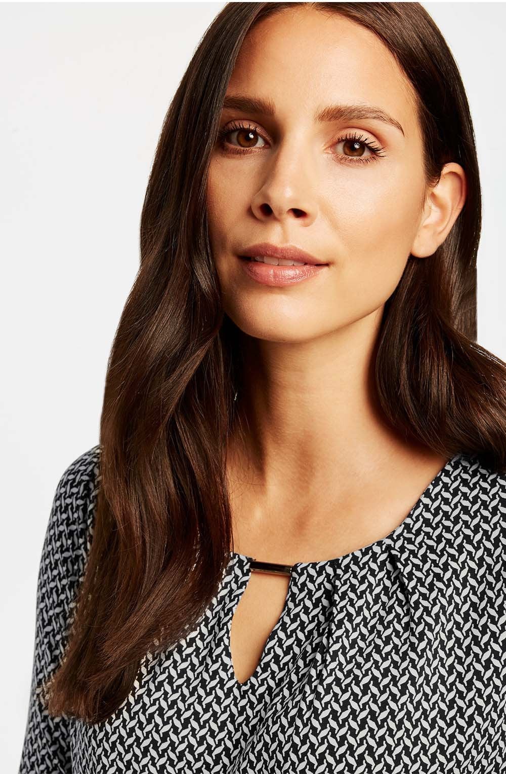 Black & White Patterned Top