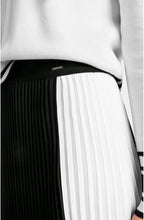 Black & White Pleated Skirt