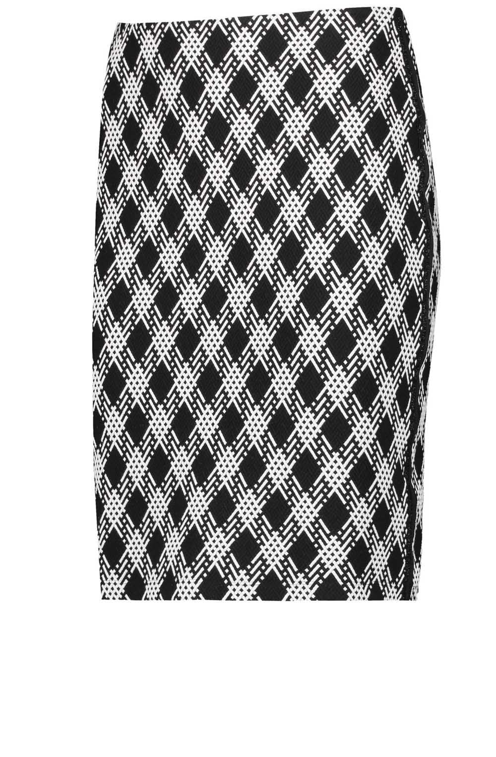 Black & White Print Skirt