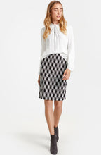 Black & White Print Skirt