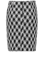 Black & White Print Skirt