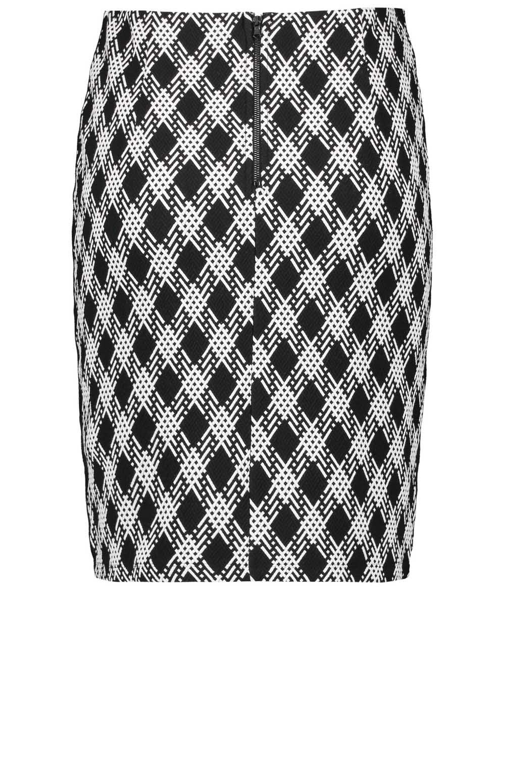 Black & White Print Skirt
