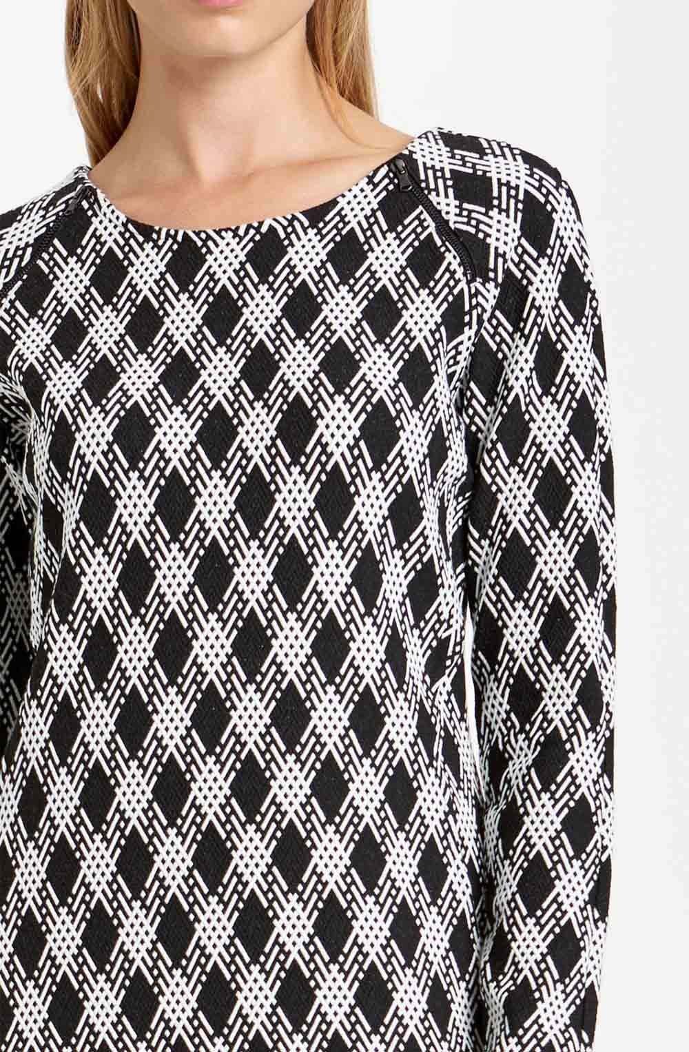 Black & White Print Top