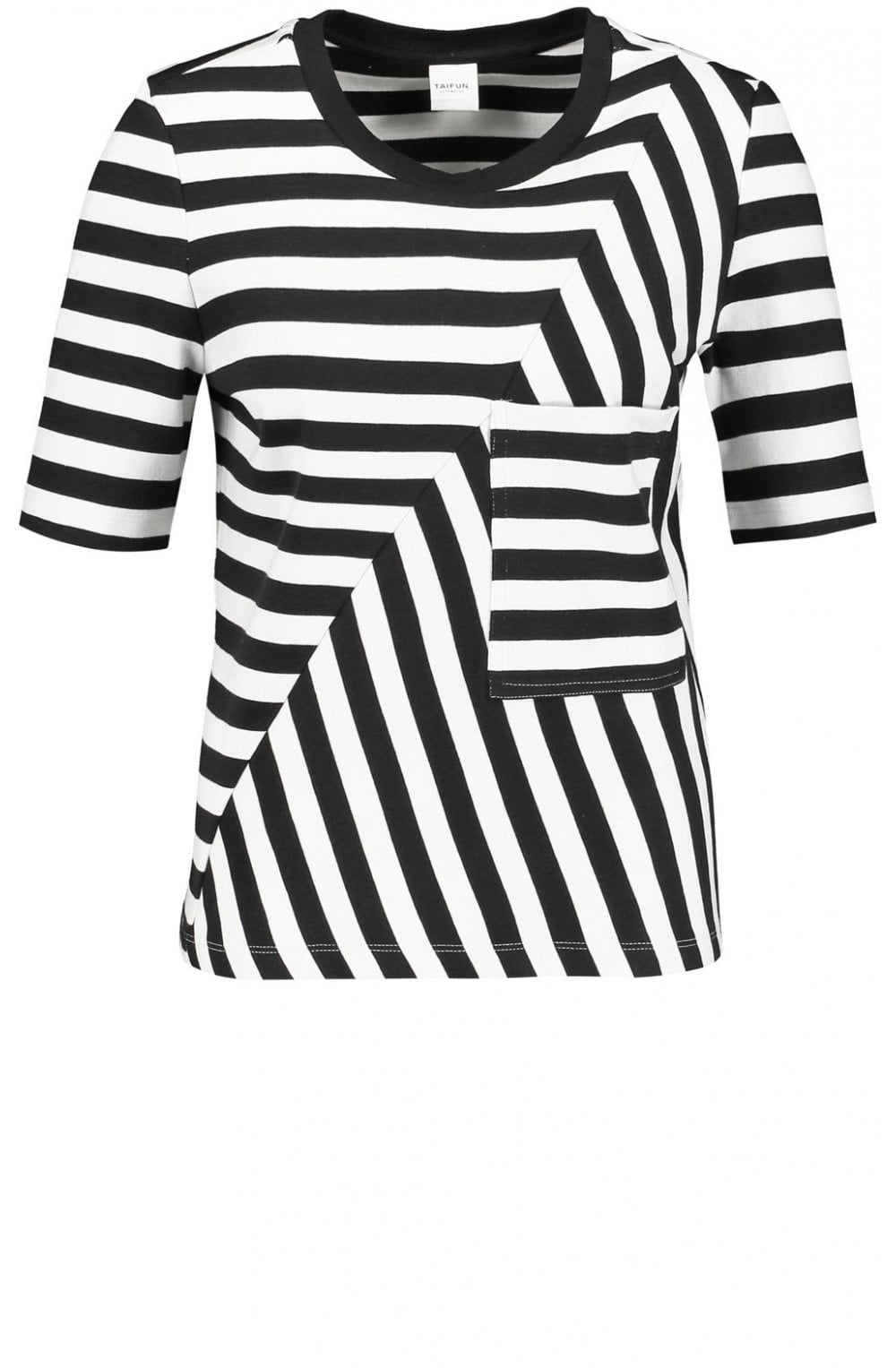 Black & White Striped Top