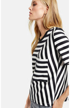 Black & White Striped Top