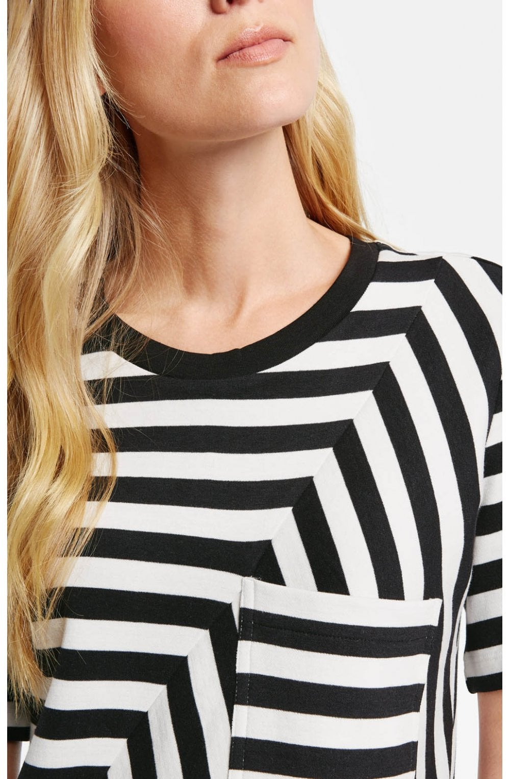 Black & White Striped Top