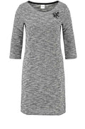 Black & White Textured Dress