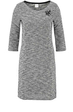 Black & White Textured Dress