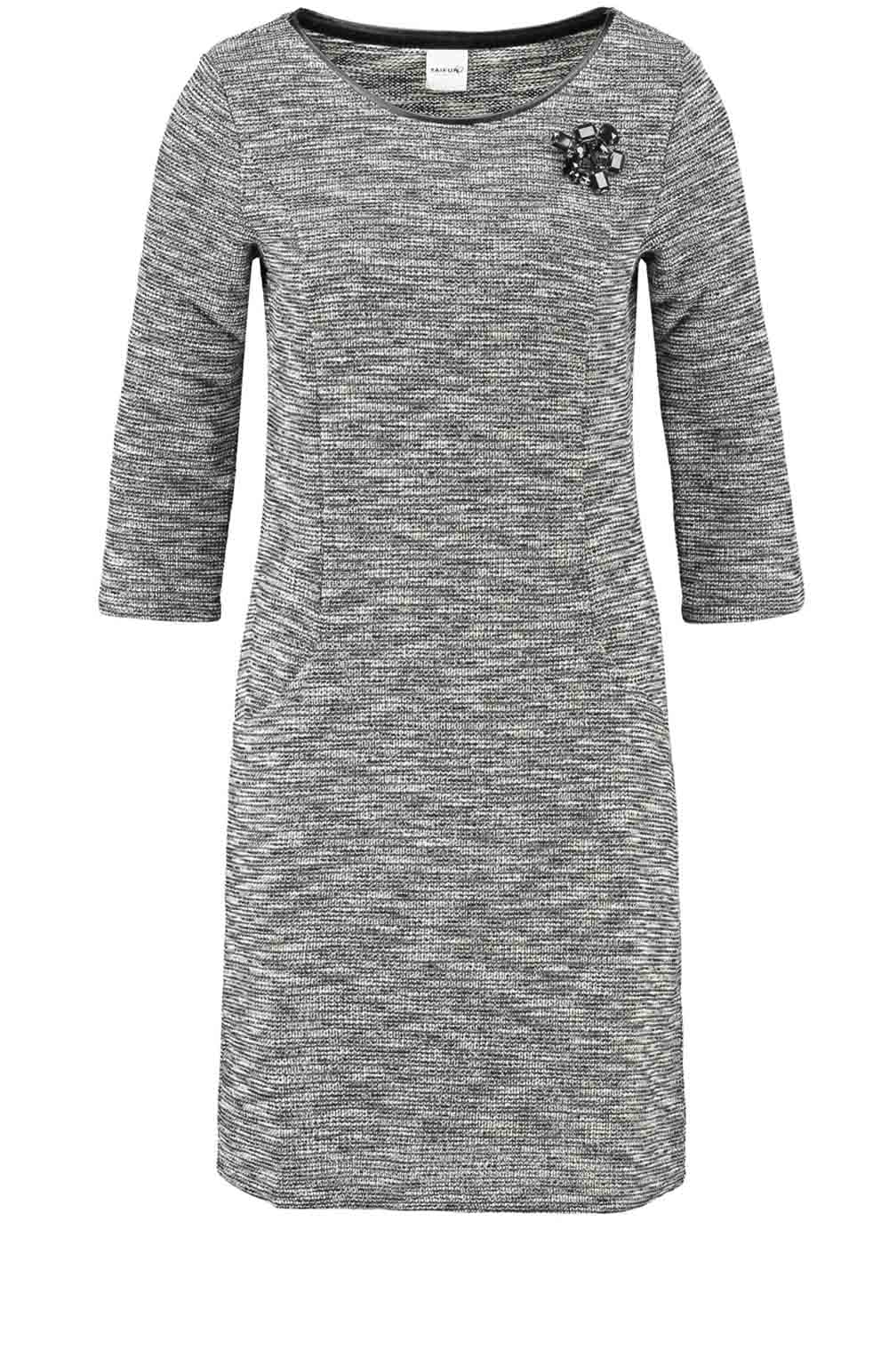 Black & White Textured Dress