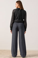 Black Wide Leg Corduroy Trousers
