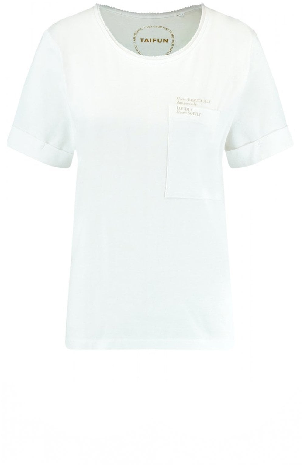 Bloom Beautifully White T Shirt