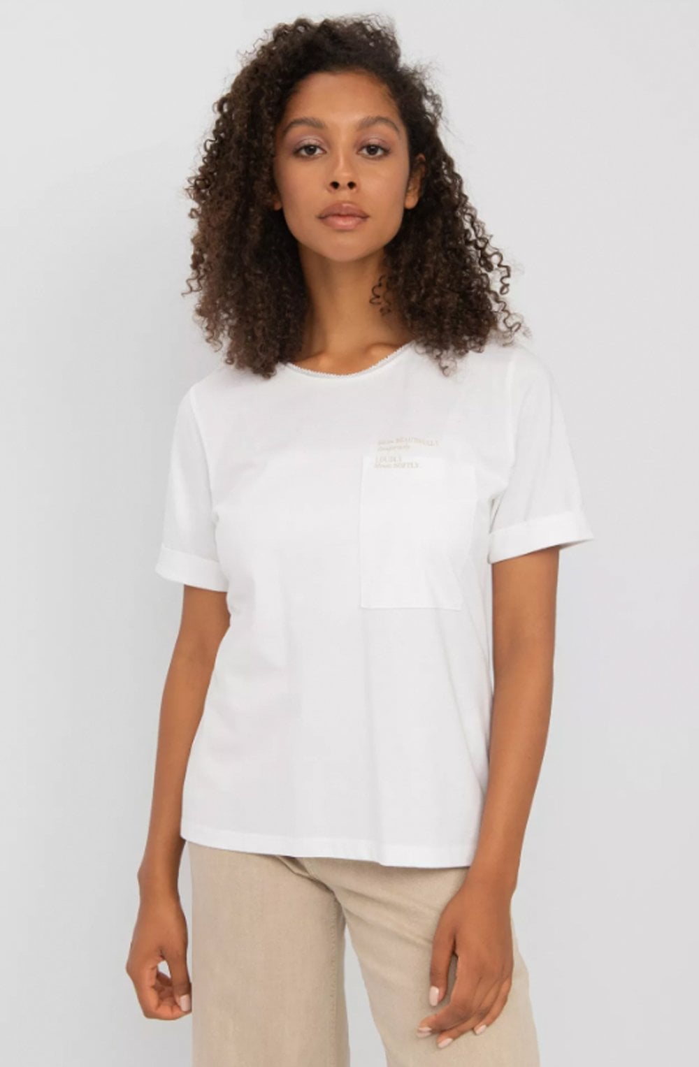 Bloom Beautifully White T Shirt