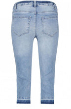 Blue Denim Short Cropped Jeans