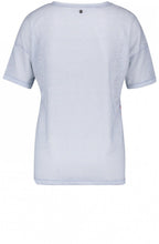 Blue Floral Print T Shirt