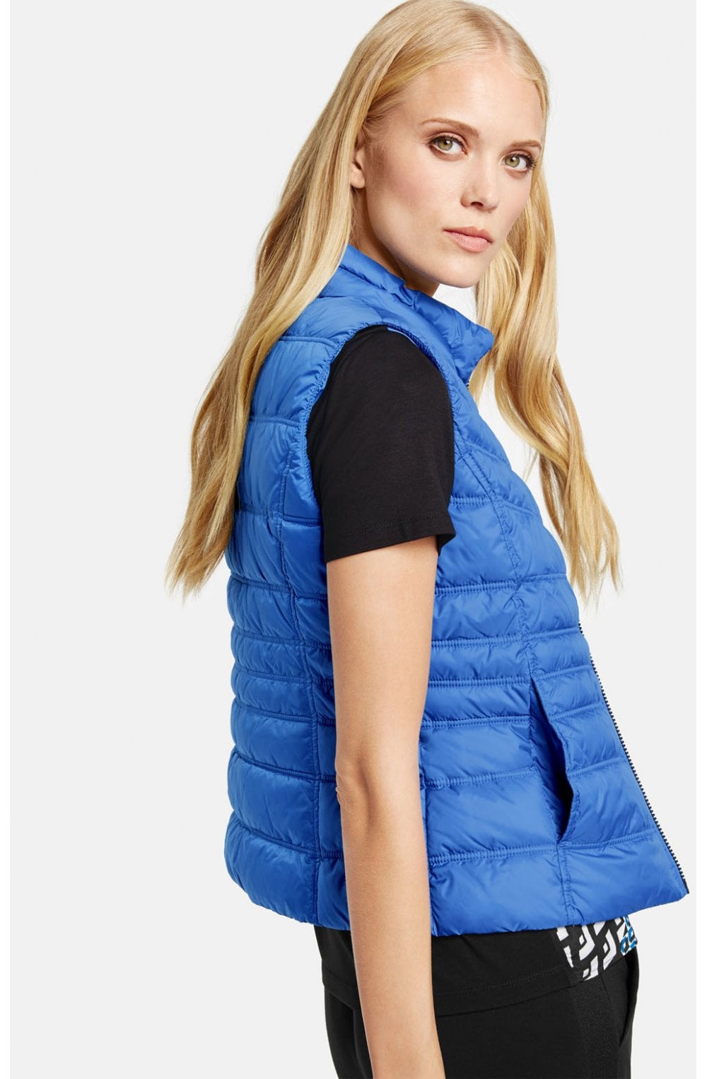 Blue Quilted Waistcoat
