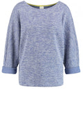 Blue & White Knit Top