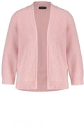 Blush Pink Ribbed Knit Cardigan